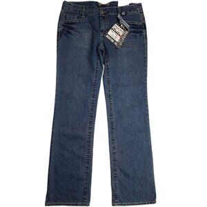 FREESTYLE - DISTRESSED BOOT CUT MEDIUM WASH JEANS - SIZE 13 - NWT